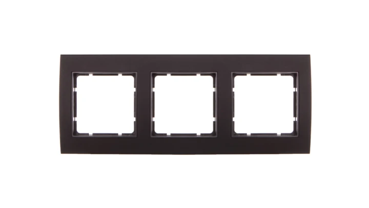 Berker B.3 Ramka potrójna aluminium czarny/antracyt 10133005