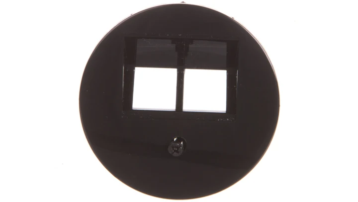 Berker R.1/R.3 Element centralny do gniazda przyłączeniowego UAE podwójnego czarny 14092045