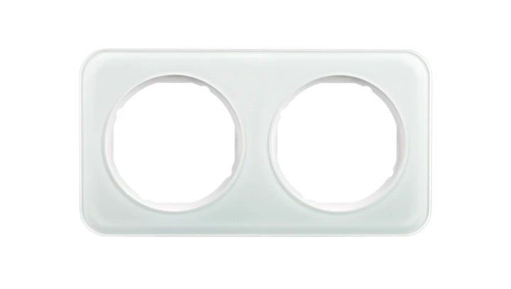 Berker R.1 Ramka podwójna szklana biała 10122109