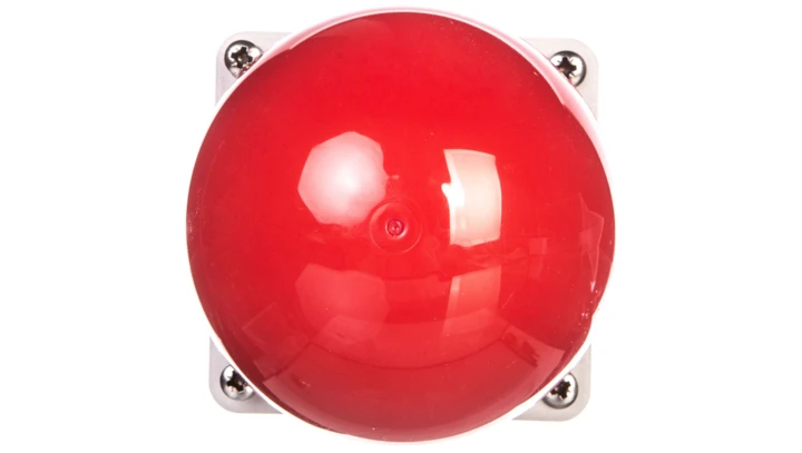 Napęd przycisku grzybkowego dłoniowego czerwony IP67 szary FAK-R 071810