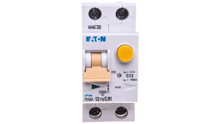 Wyłącznik różnicowo-nadprądowy 2P 13A C 0,1A typ AC PKNM 13/1N/C/01-MW 236141