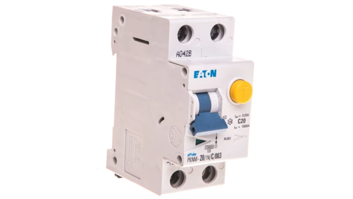 Wyłącznik różnicowo-nadprądowy 2P 20A C 0,03A typ AC PKNM 20/1N/C/003-MW 236245
