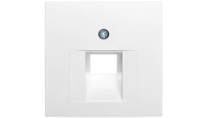 Berker S.1/B.1/B.3/B.7 Glas Płytka czołowa do gniazda teleinformatycznego pojedynczego RJ11/RJ12/RJ45 śnieżnobiała 14071909