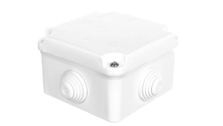 Puszka hermetyczna n/t PK-0 88x88x60mm z zaciskiem 5x2,5mm2 IP55 biała 0223-00