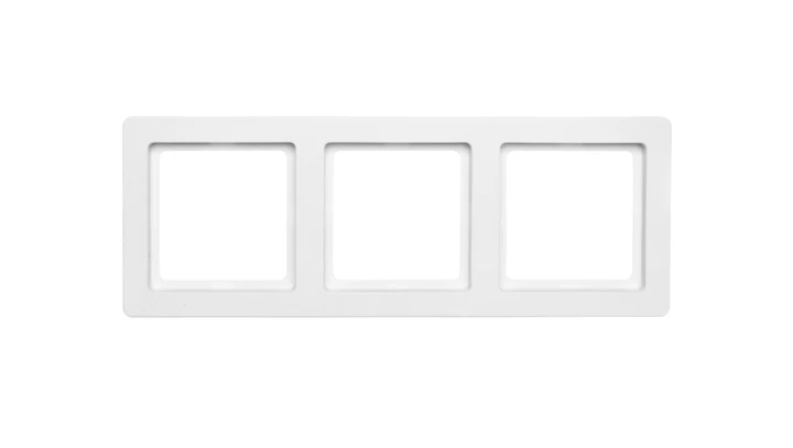 Berker Q.1 Ramka potrójna pozioma/ pionowa śnieżnobiała aksamit 10136089