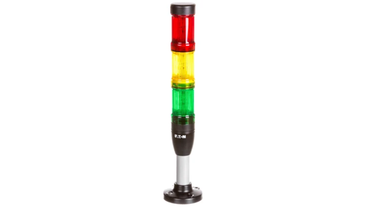 Kolumna sygnalizacyjna 24V AC/DC światło stałe czerwona/żółta/zielona SL4-100-L-RYG-24LED 171296