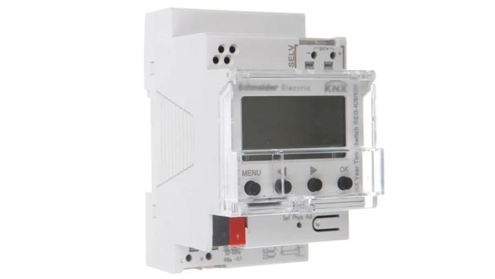 Merten KNX Zegar sterujący cyfrowy roczny ośmiokanałowy REG-K/8/800 MTN6606-0008