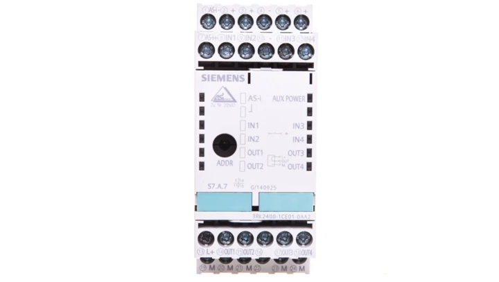 Moduł wejść/wyjść cyfrowych 4we/4wy AS-INTERFACE 3RK2400-1CE01-0AA2