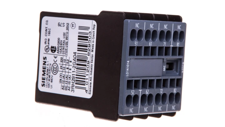 Styki pomocnicze 4R montaż czołowy do SIRIUS 3RH2140/3RH2440 S00 przył sprężynowe SIRIUS 3RH2911-2GA04