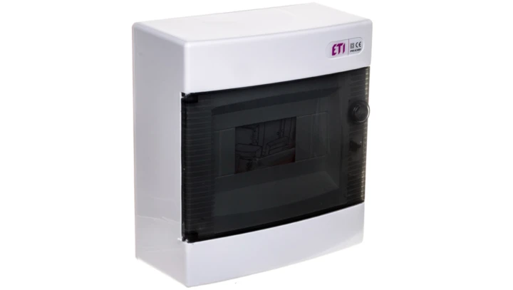 Rozdzielnica modułowa 1x8 natynkowa drzwi dymne / IP 40 400V AC / ECT8PT 001101000