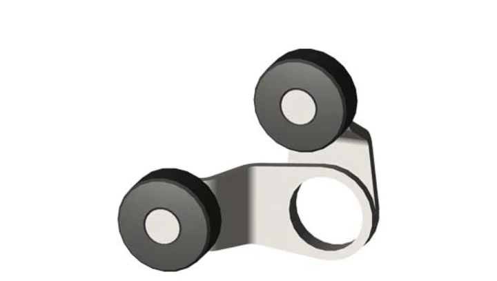 Dźwignia uchylna widlasta 2 rolki 19mm z tworzywa do 3SE15/52 3SE5000-0AT01