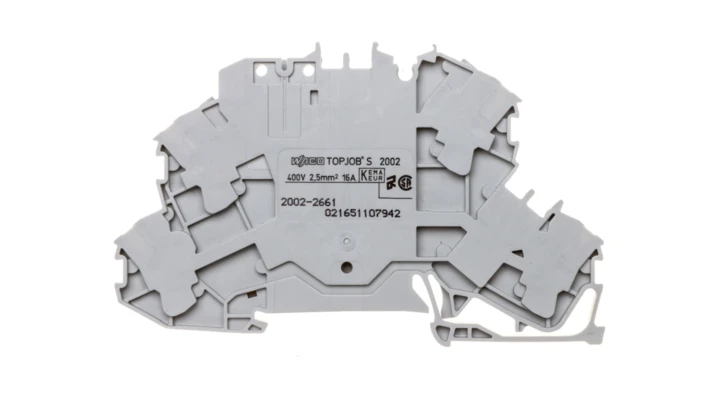 Złączka dwupiętrowa przelotowa kolor obudowy szary 2002-2661 /50szt./