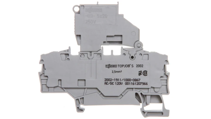 Złączka bezpiecznikowa 2-przewodowa 120V szara TOPJOBS 2002-1911/1000-867 /50szt./