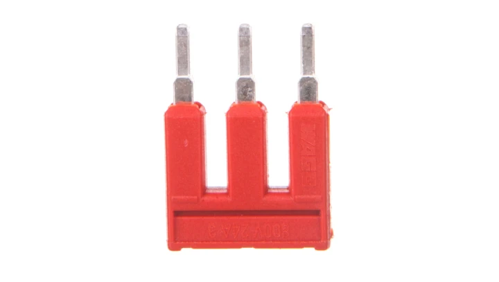 Mostek grzebieniowy 3-torowy czerwony TOPJOBS 2002-403/000-005 /25szt./