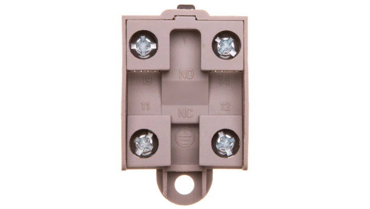 Łącznik krańcowy 1Z 1R metal/tworzywo popychacz LK\11