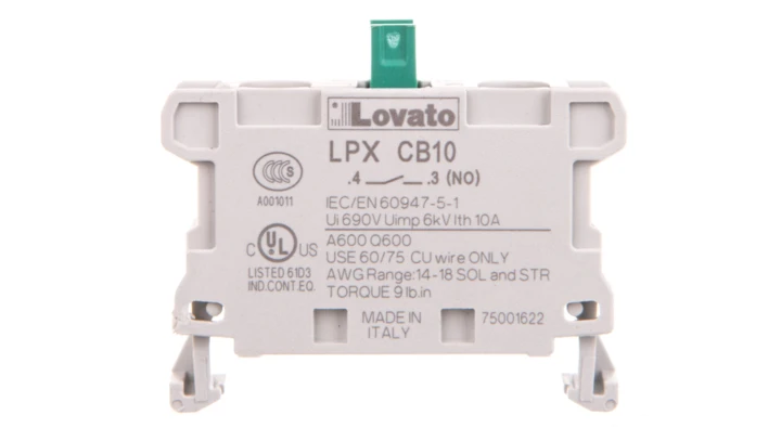 Zestyk 1Z do serii Platinum zaciski śrubowe, montaż na tylnej ścianie LPXCB10