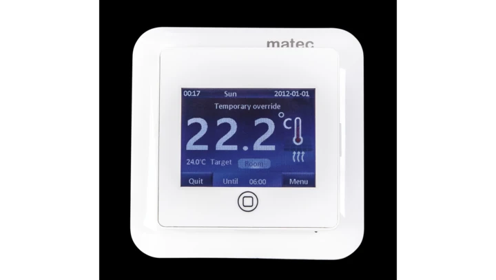 Regulator temperatury natynkowy programowalny z ekranem dotykowym 5-35stopni IP21 RTD-01 MTC00000290