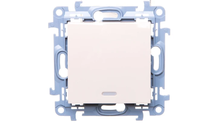 Simon 10 łącznik jednobiegunowy z podświetleniem LED 10AX IP20 kremowy CW1L.01/41