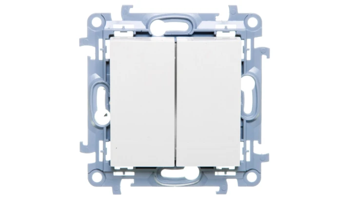 Simon 10 Łącznik świecznikowy 10AX IP44 biały CW5B.01/11