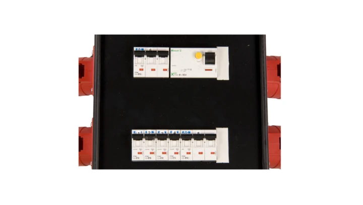 Rozdzielnica przenośna SŁUPSK 2x32A/5P 2x5P/2xB16 4xGS/4xB16 FI 9474590W