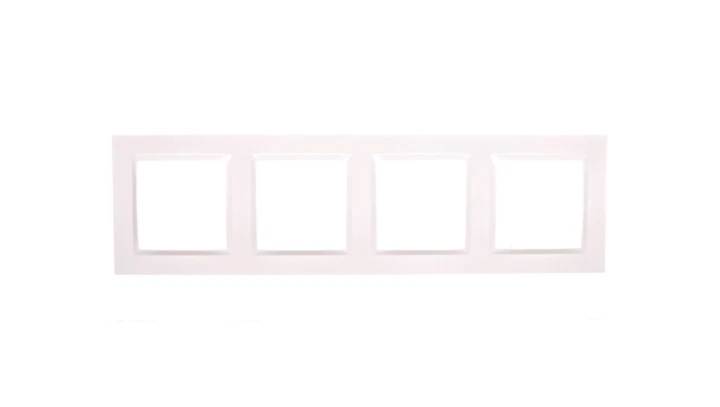Simon 10 Ramka poczwórna biała CR4/11