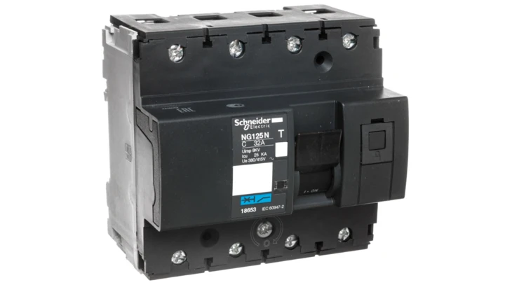 Wyłącznik nadprądowy 4P C 32A AC NG125N 18653