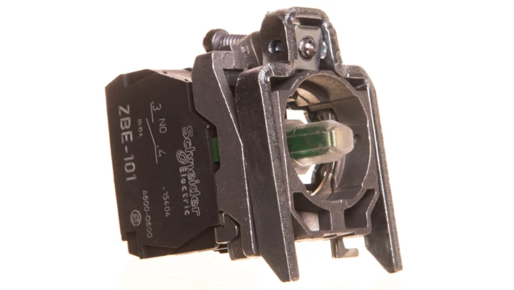 Harmony XB4 Korpus przycisku LED 24V biały metalowy, styk 1 NO (dawniej ZB4BW0B31, ZB4BW0B41, ZB4BW0B51, ZB4BW0B61)