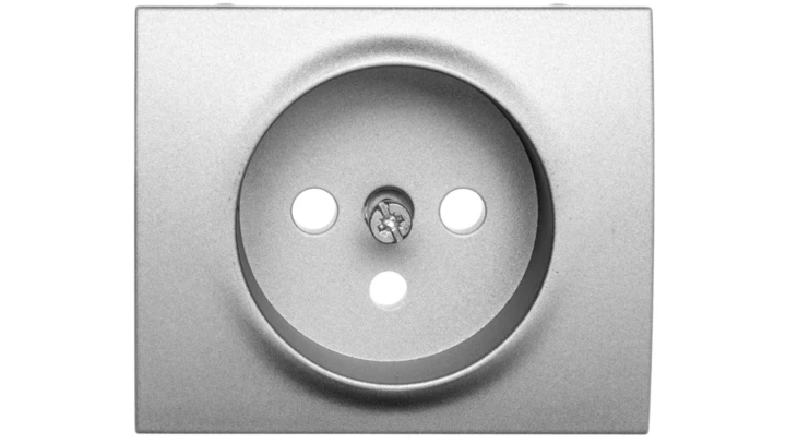 SISTENA LIFE Plakietka gniazda pojedynczego metalic 771327