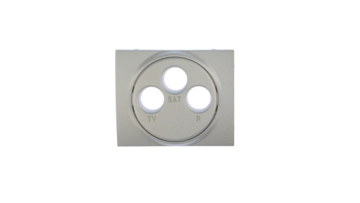 SISTENA LIFE Plakietka gniazda RTV/SAT metalic 771373