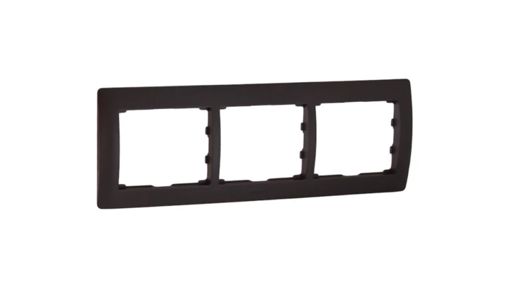 SISTENA LIFE Ramka potrójna pozioma choco 771203