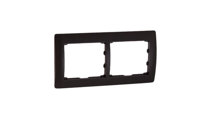 SISTENA LIFE Ramka podwójna pozioma choco 771202