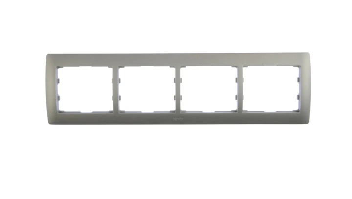 SISTENA LIFE Ramka poczwórna pozioma metalic 771304