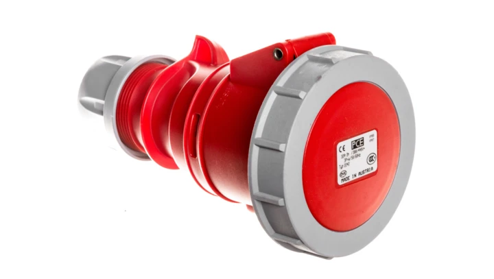 Gniazdo przenośne 32A 4P 400V czerwone IP67 TWIST 2242-3V