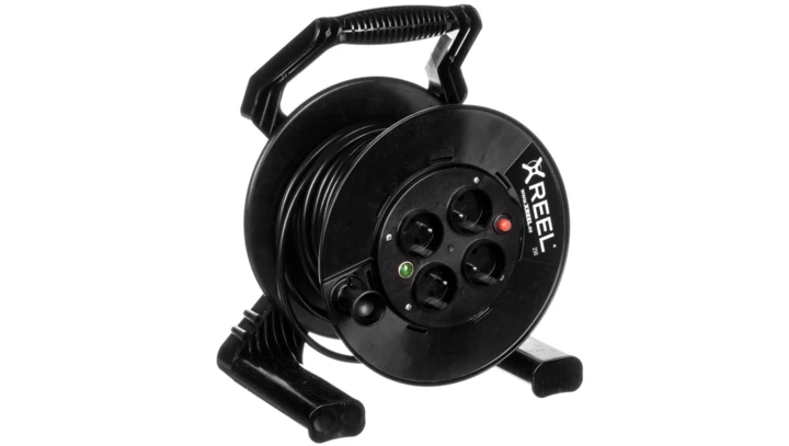 Przedłużacz bębnowy XREEL 25mb H03VV-F 3x1,5 IP20 4xGS 230V 92506T48143