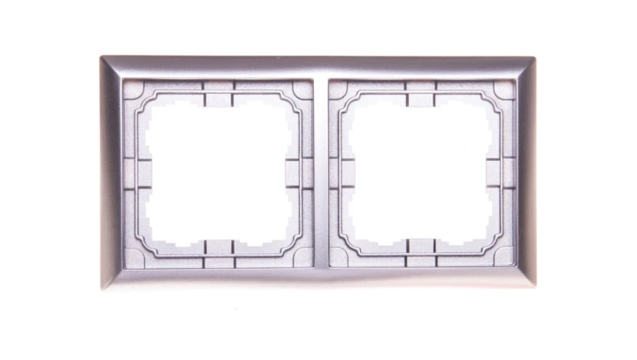 KOS66 Ramka podwójna aluminium 664082