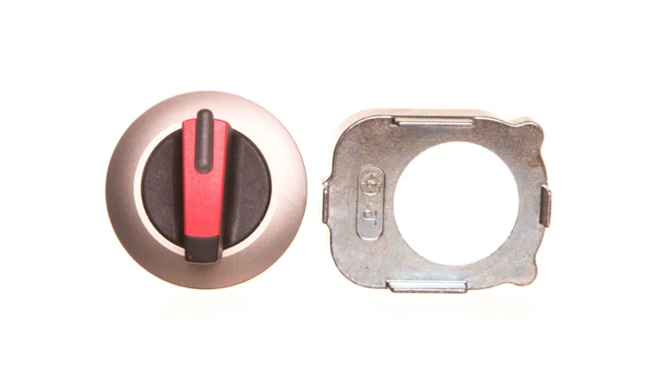 Napęd przełącznika 3 położeniowy I-O-II 30mm czerwony podświetlany z samopowrotu metal mat IP69k Sirius ACT 3SU1062-2DM20-0AA0