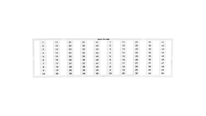 Oznaczniki WMB 2x 1-50 793-5666 /5szt./