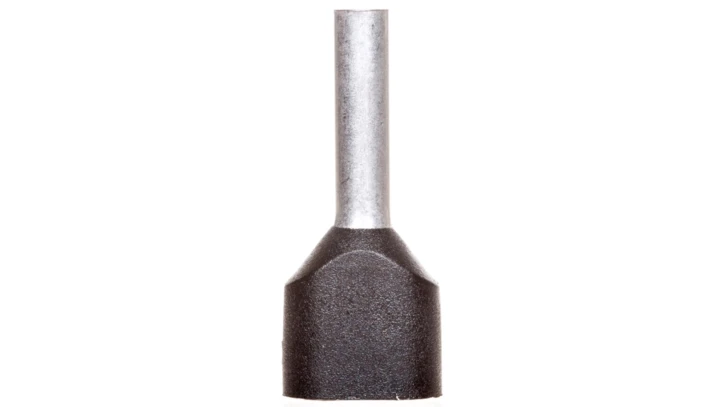 Końcówka tulejkowa podwójna izolowana /czarna/ TV 1,5-10 /100szt./