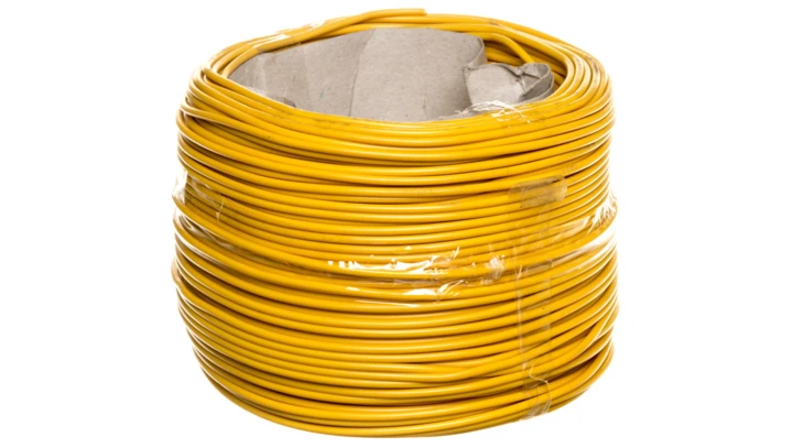 Przewód instalacyjny H07V-K (LgY) 1,5 żółty /100m/