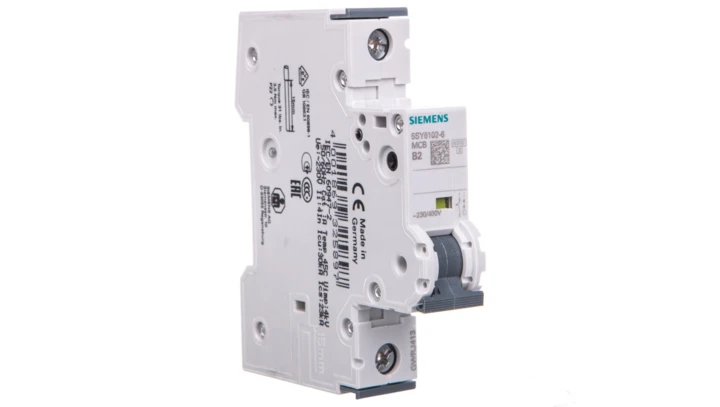 Wyłącznik nadprądowy 1P B 2A 6kA SENTRON 5SY6102-6