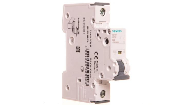 Wyłącznik nadprądowy 1P B 4A 230V 6kA SENTRON 5SY6104-6