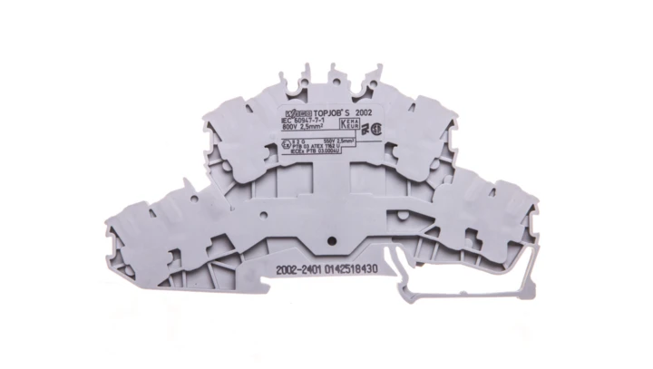 Złączka 2-piętrowa 2,5mm2 szara TOPJOBS 2002-2401 /50szt./