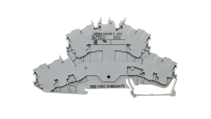 Złączka 2-piętrowa 2,5mm2 szara TOPJOBS 2002-2403 /50szt./