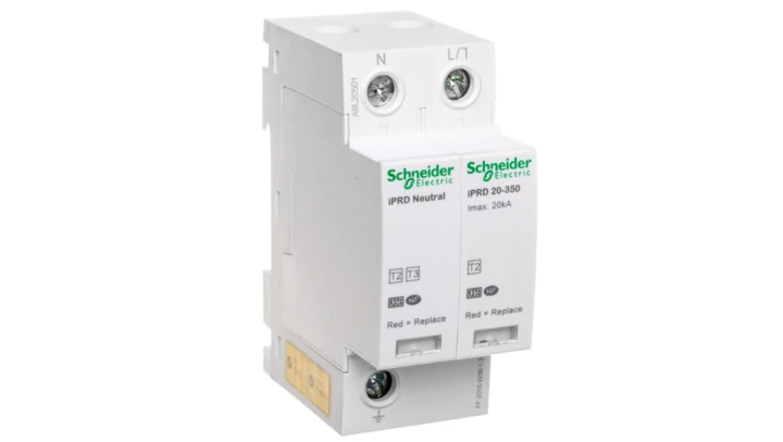 Ogranicznik przepięć Typ T2 1P+N 20kA 1,1kV 350V iPRD-20r-20kA-350V-1PN A9L20501
