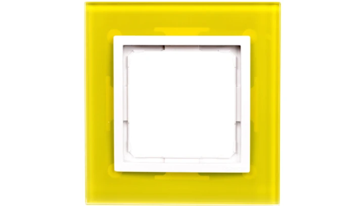 Simon 54 Nature Ramka pojedyncza szkło LIMONKOWY SORBET DRN1/90