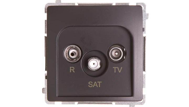 Simon Basic Gniazdo antenowe RTV/SAT końcowe grafit matowy BMZAR-SAT1.3/1.01/28