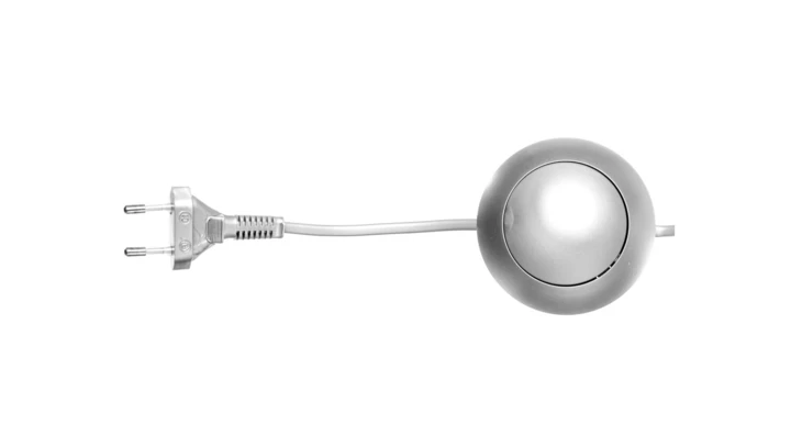 Przewód przyłączeniowy 250cm z wyłącznikiem i ściemniaczem /blister/ srebrny SP/SN-250/2x0,75/BLI-SRB