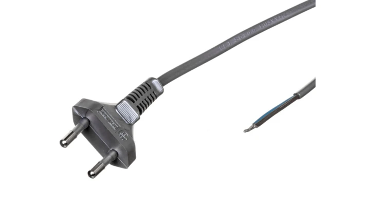 Przewód przyłączeniowy bez wyłącznika 250cm srebrny SP-250/2X0,75/-SRB YNS10000456