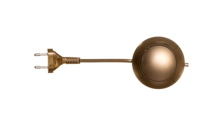 Przewód przyłączeniowy 250cm z wyłącznikiem i ściemniaczem /blister/ złoty SP/SN-250/2x0,75/BLI-ZLO