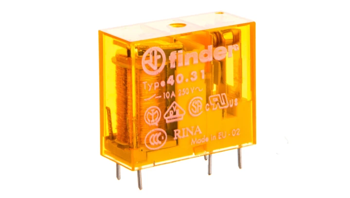 Przekaźnik miniaturowy 1P 10A 24V AC AgNi 40.31.8.024.0000 F40-31-8-024-0000